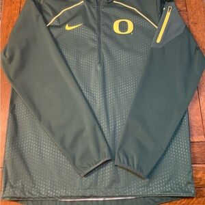 Nike Oregon Ducks Coaches Sideline Alpha Fly Rush 1/4 Zip Performance Jacket